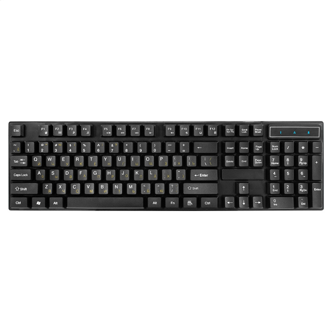 Комплект ExeGate Professional Standard Combo MK110-OEM клавиатура мультимедийная влагозащищенная 104кл. + мышь оптическая 1000dpi, 3 кнопки и колесо прокрутки; USB, длина кабелей 1.5м, черный, brown box EX295303RUS