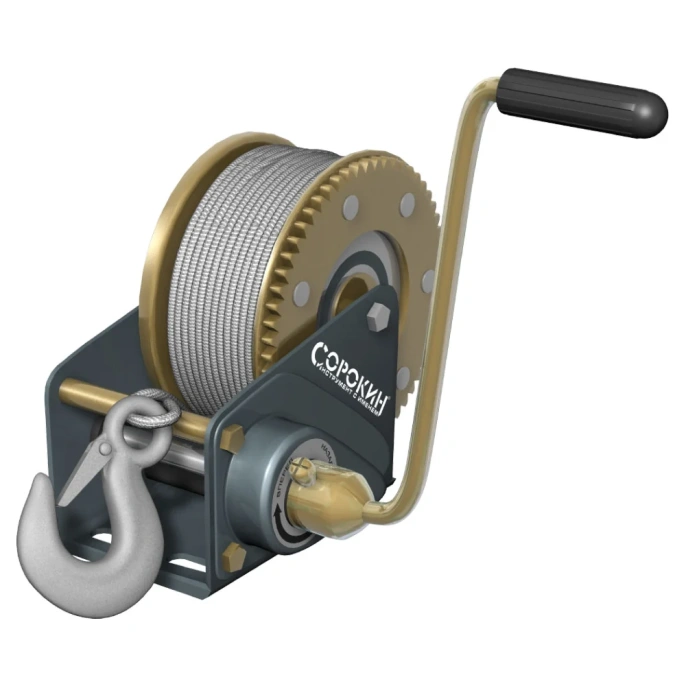 Барабанная лебёдка Сорокин 0.5т 10м 4.5