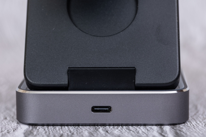 Беспроводное зарядное устройство CABLETIME CE12B (CT-WPG01-PG) 3-в-1, Qi-зарядка, 15 Вт, автодержатель, быстрая зарядка