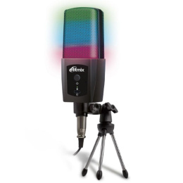 RITMIX RDM-170 Black {Подключение XLR- jack3,5 мм; размеры микрофона: 5 * 15,5 * 3,8 см}