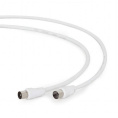 Кабель соединительный антенный PREMIER CCV-515-W-3M,  Coax (f) -  Coax (m),  75Ом,  3м, белый