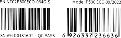 Карта памяти Netac NT02P500ECO-064G-S microSDXC Memory Card 64Gb UHS-I U1 Class10