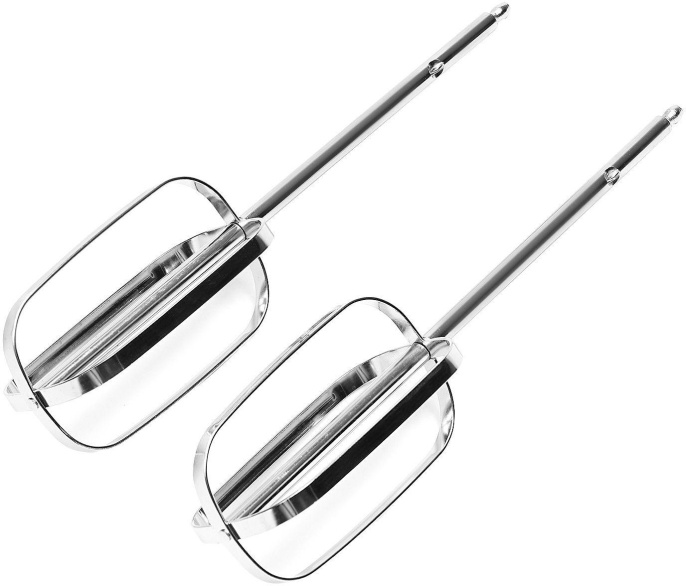 Миксер Galaxy Line GL2226 ручной, 700 Вт, 5 скоростей, турборежим, насадки: 2 насадки для замешивания теста, 2 насадки-венчика, кабель питания: 1м, цвет: черный, серебристый