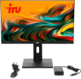 Моноблок IRU Tactio 23IP 23.8" Full HD i3 14100 (3.5) 16Gb SSD480Gb UHDG 730 Windows 11 Pro 64 WiFi BT 120W Cam черный 1920x1080 (RUS)