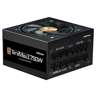 Блок питания Zalman ZM750-TMX2, 750W, ATX12V v2.52, APFC, 12cm Fan, 80+ Gold Gen5, Full Modular, Retail