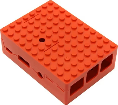 Корпус ACD RA183 Корпус ACD Red ABS Plastic Building Block case for Raspberry Pi 3 B (CBPIBLOX-RED) (494309)