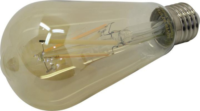 Умная лампа Hiper IoT ST64 Filament Vintage E27 7Вт 600lm Wi-Fi HI-ST64FIV