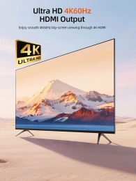 USB-концентратор CABLETIME CB76G (CT-HUBM1-AG) 4-в-1 4K 60 Гц MST USB C к двойному HDMI HUB - Gray