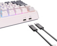 Клавиатура Royal Kludge RK-H81 (White Night, серый, черный, бежевый, USB/2.4 GHz/Bluetоoth, подсветка RGB, горячая замена клавиш Hot Swap, синие свичи)