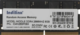 Модуль памяти SO DIMM 8GB DDR4-3200 INDILINX IND-GD4P32SP08X
