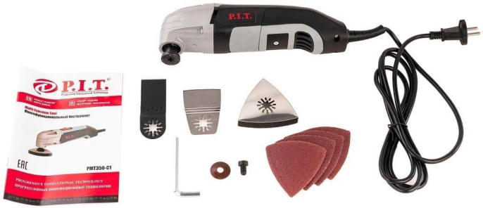 Многофункциональный инструмент P.I.T. PMT350-C1 350Вт черный/серый