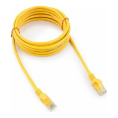 Патч-корд UTP Cablexpert PP12-3M/Y кат.5e, 3м, литой, многожильный жёлтый