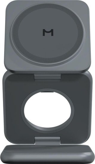 Беспроводное зарядное устройство Magssory Fold Midnight (WCH043m) (для наушников, для смартфона, для умных часов, 3 в 1 для Samsung, с магнитами)