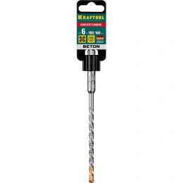 Бур Kraftool 29320-160-06_z02,  по бетону/кирпичу/камню,  6мм,  SDS-PLUS,  1шт
