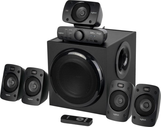 Колонки Logitech Z906, 5.1, черный [980-000468]