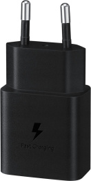 Сетевое зарядное устройство Samsung EP-T1510N,  USB-C, 15Вт, 2A, черный [ep-t1510nbegeu]
