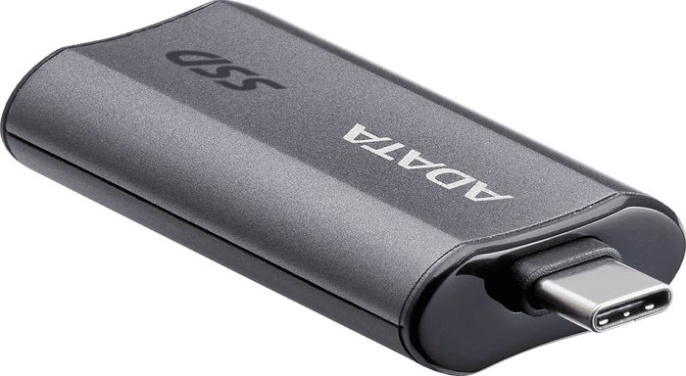 Накопитель SSD A-Data USB3.2 Gen2 500GB SC750-500G-CCBK SC750 серый