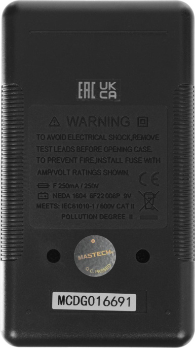 Мультиметр цифровой MASTECH M830BZ, ручной [13-2002]