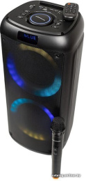 Акустическая портативная колонка Nakatomi GS-30 - 30WRMS, Караоке с беспр. микр, BTFMUSBSDLEDДУ
