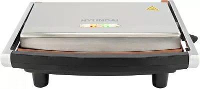 Электрогриль Hyundai HYG-1072 1600Вт серебристый/черный