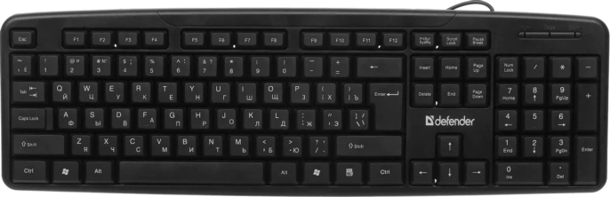 Клавиатура Defender Next HB-440 45440 104кл. мембранная , интерфейс подключения - USB, кабель 1.8 м, цвет черный/серый