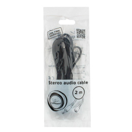 Кабель аудио Cablexpert CCAB-02-35F2M-0.2MB. 3.5 джек 4pin F /2х 3.5 джек M наушники и микрофон, черный, 0.2м, блистер