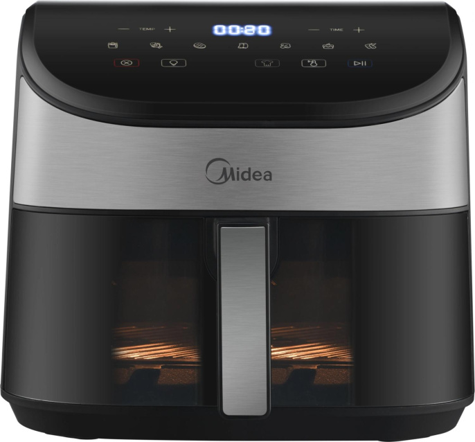 Аэрогриль Midea MAF-CY55WK 5.5л 2250Вт черный/серебристый
