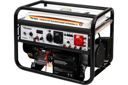 Kranz KR-16-1140 Генератор бензиновый KR9000EA-3, 9,0кВт, 230В/380B, 25л, коннектор автоматики, электростартер