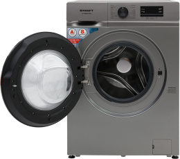 Стиральная машина KRAFT KF-MBDS8148G, с фронтальной загрузкой, 8кг, 1400об/мин, с паром, инверторная