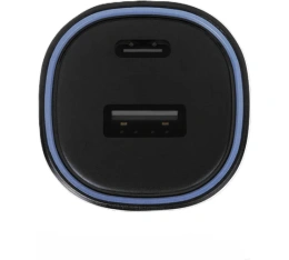 Автомобильное зарядное устройство TTEC SmartCharger Duo PD 48W Vehicle Fast Charger USB-C+USB-A с кабелем USB-C-Lightning. Цвет: черный 2CKP02LS