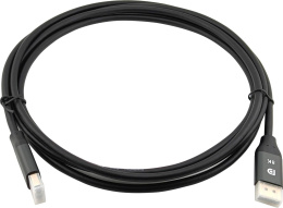 Кабель аудио-видео Cactus CS-DP-DP-1.4-3,  DisplayPort (m) -  DisplayPort (m),  ver 1.4,  3м, GOLD,  черный