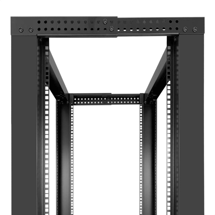 Стойка ExeGate EOR2-32U.1000.BLACK (открытая телекоммуникационная 19", 32U, двухрамная, усиленная, с роликовыми опорами, раздвижная, В1610хШ600х Г(550-790) мм, цвет черный RAL 9004) EX301163RUS