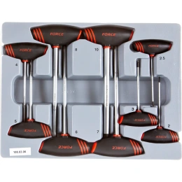 Набор шлицевых 6-гранных ключей с Т-образной ручкой 9 предметов FORCE 2097