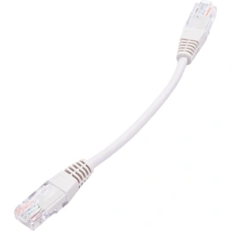 Патч-корд RJ45 - RJ45, 4 пары, UTP, категория 5е, 0.15 м, серый, TWT-45-45-0.15-GY