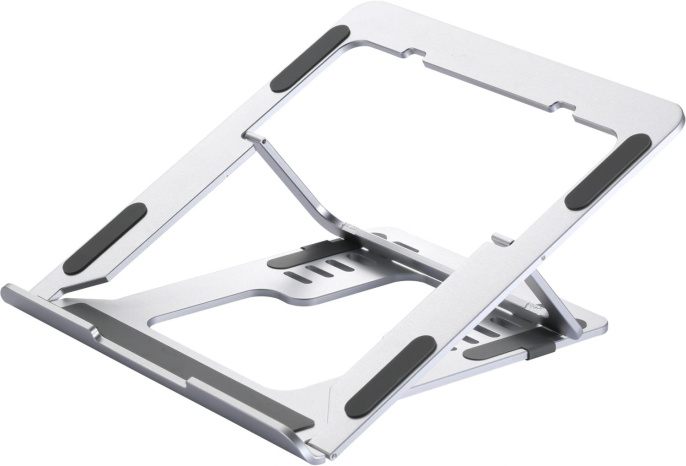 Подставка для ноутбука Buro BU-LS120, 238х17х215 мм, 450г, серебристый