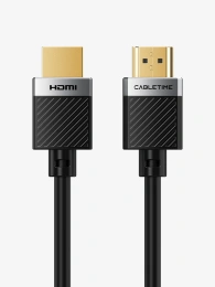 Кабель CABLETIME CH24H (CT-HD4K-AG1) 1 м, HDMI2.0 AM/AM, 4k/60 Гц, позолоченный, черная ПВХ-оболочка