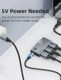 Переключатель CABLETIME CP34G (CT-HS8K2-AG) 2-в-1, 8K60Hz, HDMI 2.1, космический серый