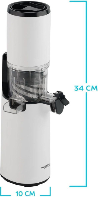 Соковыжималка Scarlett SC-JE50S59,  шнековая,  белый