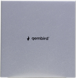 Внешний DVD-привод Gembird DVD-USB-02-SV с интерфейсом USB 2.0 пластик, серебро