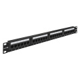 Патч-панель ExeGate EPP3-19-24-8P8C-C6-110D (19", UTP, 24 port, cat.6, KRONE&110(dual IDC), 1U, RoHS, Black, RTL) EX281080RUS