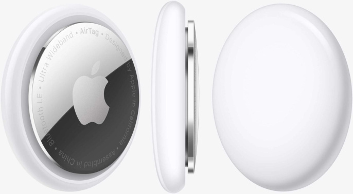 Метка Apple AirTag A2187 компл.: 4шт/ серебристый [mx542zp/a]