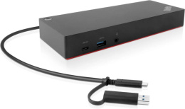 Lenovo [40AF0135EU] ThinkPad Hybrid USB-C with USB-A Dock 2x DP 1.2, 2x HDMI, 3x USB 3.1, 2x USB 2.0, 1x USB-C, 1x RJ-45, 1x Combo Audio Jack 3.5mm "