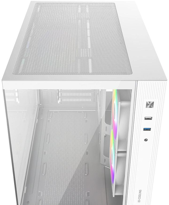 Корпус ID-Cooling View 500 белый без БП mATX 9x120mm 1xUSB2.0 1xUSB3.0 audio bott PSU VIEW 500 ARGB WH