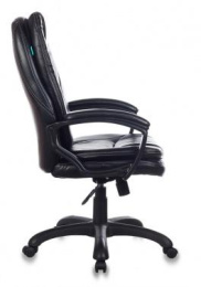 Кресло руководителя Бюрократ CH-868LT, экокожа, до 120кг, черный