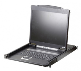 KVM консоль ATEN 19" Single Rail LCD Console PS/2-USB, VGA CL1000N-ATA-RG