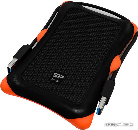 Жесткий диск Silicon Power USB3.0 1TB SP010TBPHDA30S3K A30 SP010TBPHDA30S3K Armor 2.5" черный