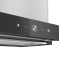 Вытяжка Franke Best TOUCH BK 50, 50см, 750 м3/ч, сенсорное управление, LED освещение, Угольный фильтр Ф-07 приобретается отдельно , цвет: нержавеющая сталь, лицевая планка: черное стекло 315.0702.967