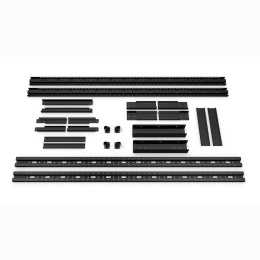 Cabeus RA-45U-1000-BK Открытая стойка 19", 45U, двухрамная, усиленная, цвет черный