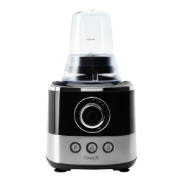 Кухонный комбайн RAGEX R107-015 13 в 1, 1.2 литра, 1000 Вт, черный с серебристым