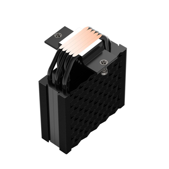 Кулер для процессора CPU Cooler PCCooler RT500 Digital ARGB BK 240W, 4-pin PWM, LED temp., 152mm, Al/Cu, 5x6mm, ARGB, 1x120mm, 73.32CFM, 34.9dBA, 2200RPM, S: 1851/1700/1200/115X, AM5/AM4, black